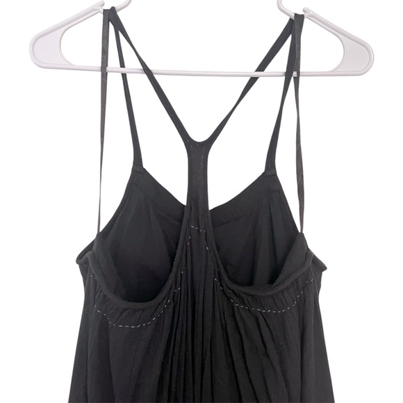 SALE! Free People Racerback Black Dress with beaded details - Picture 7 of 8